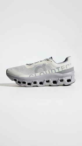 On Men's Cloudmonster Sneakers, Ice | Alloy, Grey, 12 Medium US