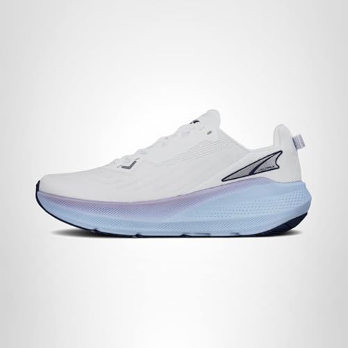ALTRA Women's FWD VIA Road Running Shoe, White/Light Blue, 8.5