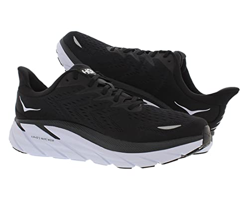 HOKA ONE ONE Clifton 8 Mens Shoes Size 10.5, Color: Black/White