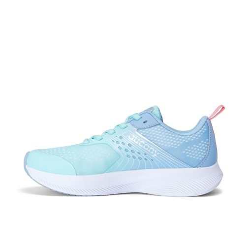 Saucony Unisex Kids Ride KDZ (Little Kid/Big Kid) Teal/Periwinkle 2 Medium Little Kid