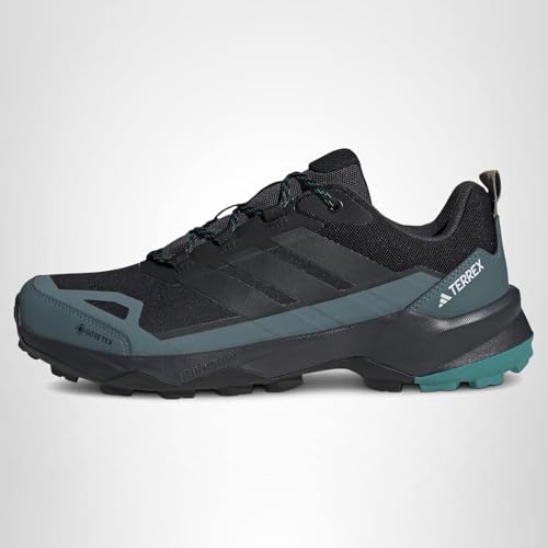 adidas Men's Terrex Skychaser AX5 Gore-TEX Hiking, Black/Carbon/Pure Teal, 10