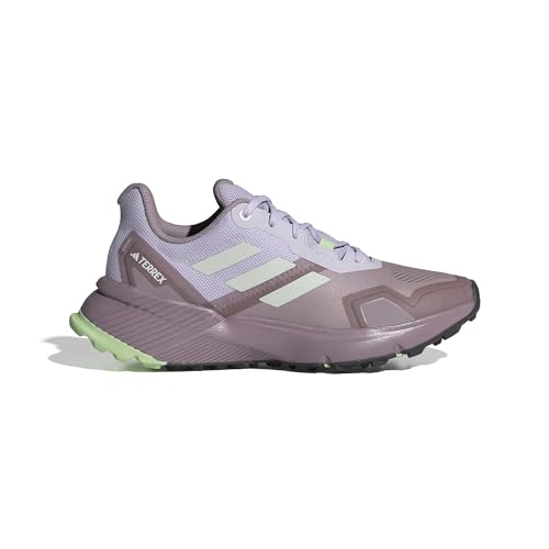 Adidas Women's Terrex Soulstride, Preloved Fig/Crystal Jade/Semi Green Spark, 8.5
