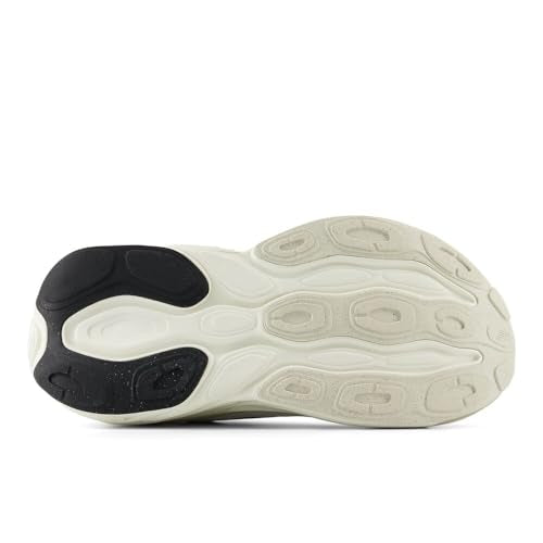 New Balance Women's Fresh Foam X More V5 Running Shoe, White/Sea Salt/Light Gold Metallic, 12 M