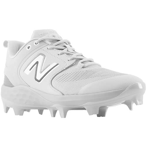 New Balance Men's Fresh Foam 3000 V6 Molded Baseball Shoe, Grey/White, 15 M