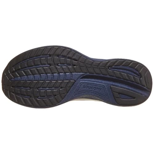 Saucony Men's Ride 18 Sneaker, Dove/Navy, 10.5
