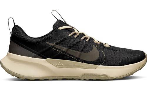 NIKE Men's Men's Low-top SneakersTrail Running Shoe, Black Ironstone Khaki Sanddrift Phantom, 8 US