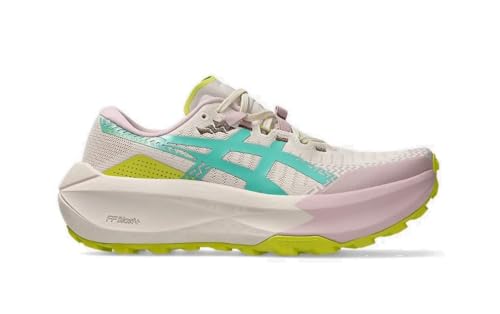 ASICS Women's Trabuco Max 5Sneaker, Mineral Beige Aurora Green, 5 UK