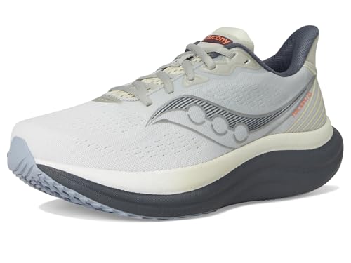Saucony Men's Triumph 23 Sneaker, Grey/Shadow, 10