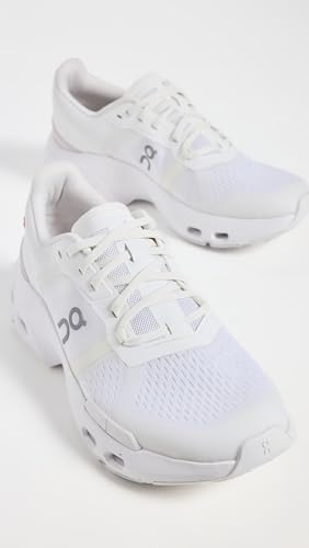 On Women's Cloudpulse Sneakers, White/Frost, 9 Medium US