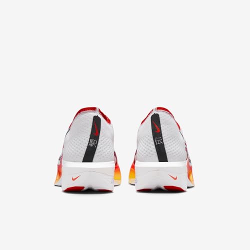 Nike Vaporfly 3 Men's Road Racing Shoes (HQ3504-100, White/Black/University Red/Habanero Red) Size 9