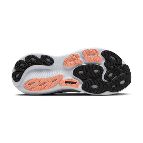 Brooks Women’s Adrenaline GTS 25 Supportive Running & Walking Shoe - Grey/Blackened Pearl/Coral - 7.5 X-Wide