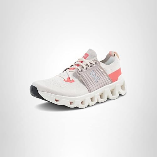 On Women's Cloudswift 4 Sneakers, Cream/Salmon, 9.5 Medium US