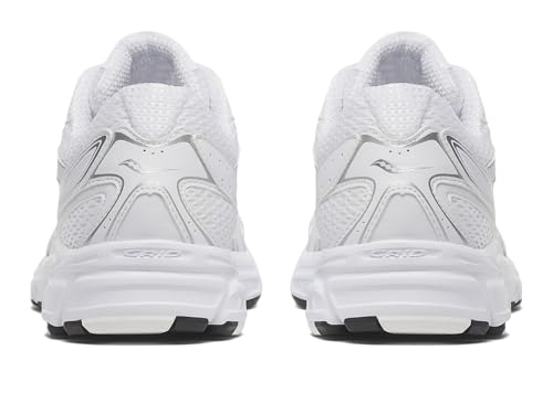 Saucony Womens Ride Millennium White/Silver 10 Medium