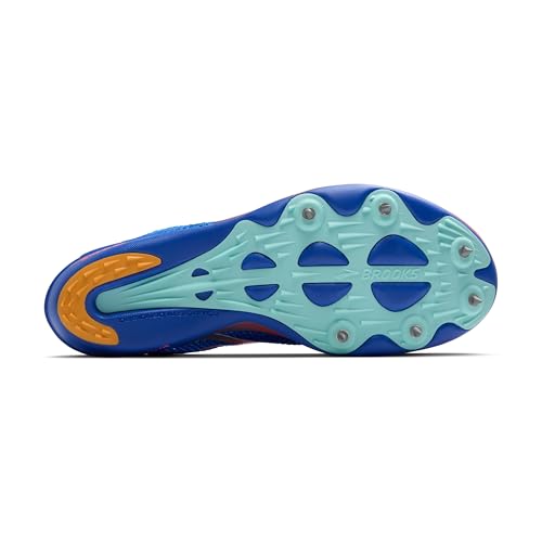 Brooks Unisex Hyperion Elite LD, Long Distance Track Running Shoe, Men & Women - Cobalt/Pink Clay/Orange - 8 Medium