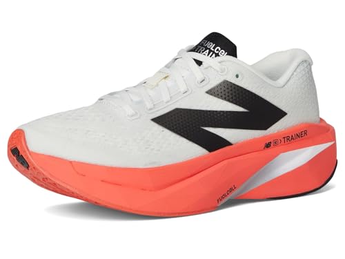 New Balance Men's FuelCell SuperComp Trainer V3 Running Shoe, Urgent Red/Sea Salt/Black, 12 W