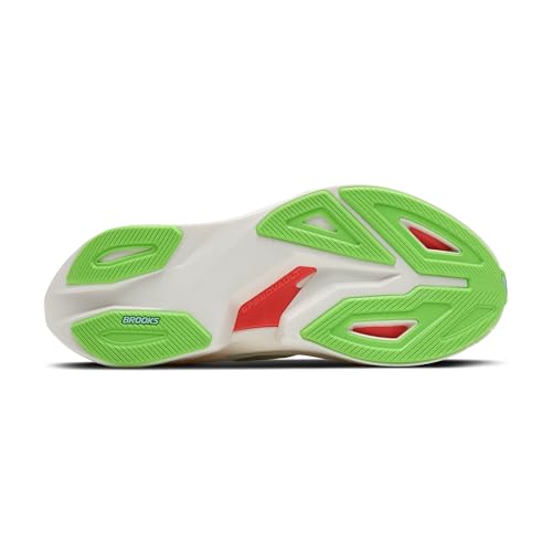 Brooks Men's Hyperion Max 3 Neutral Running Shoe - Coconut/Green Gecko/Pink Clay - 9.5 Medium