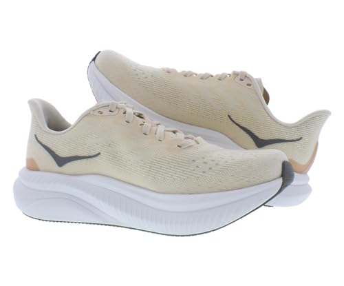 HOKA ONE ONE Mach 6 Womens Shoes Size 7.5, Color: Eggnog/Vanilla