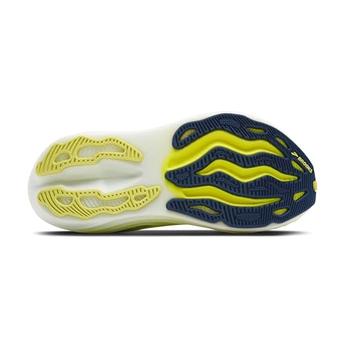 Brooks Men’s Glycerin Max Neutral Running & Walking Shoe - Lime/Navy Peony/White - 10.5 Medium