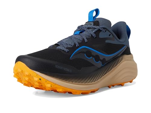 Saucony Men's Xodus Ultra 3 Sneaker, Black/Dusk, 8.5