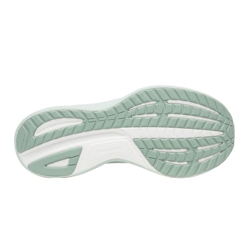 Saucony Women's Ride 18 Sneaker, Fog/Mist, 9.5