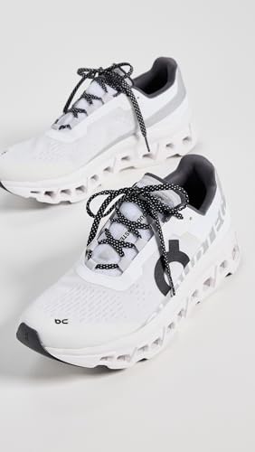 On Women's Cloudmonster Sneakers, All White, 8.5 Medium US