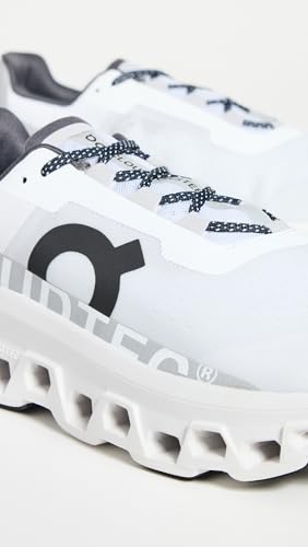 On Men's Cloudmonster Sneakers, All White, 12 Medium US