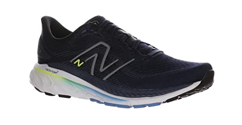 New Balance Men's Fresh Foam 860 V13 Running Shoe, Nb Navy/Dark Silver Metallic, 8.5 Medium