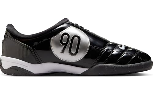 Nike T90 SP, Men's Sneaker, Black, White, Metallic Silver, 9.5