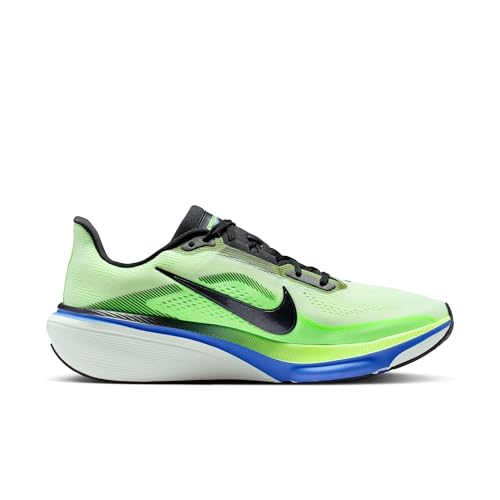 Nike Men's Air Zoom Pegasus 42 Sneaker, Volt Tint/Black Spruce/Sapphire, 10