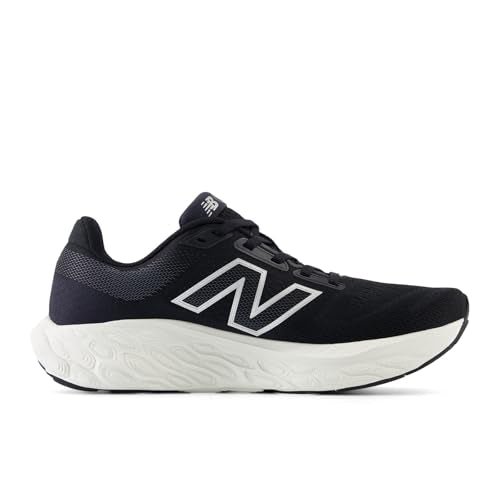 New Balance Women's Fresh Foam X 880 V14 Running Shoe, Black/Sea Salt/Silver Metallic, 6.5 XW