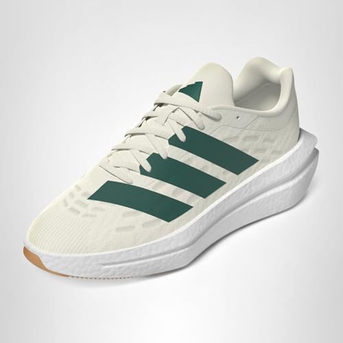 Adidas Mens Flowboost Sportswear, Off White/Collegiate Green/Off White, 11.5
