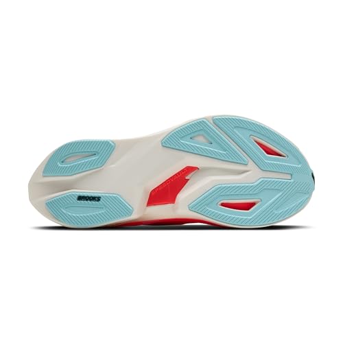 Brooks Women's Hyperion Max 3 Neutral Running Shoe - Coconut/Fiery Coral/Atomizer - 10.5 Medium