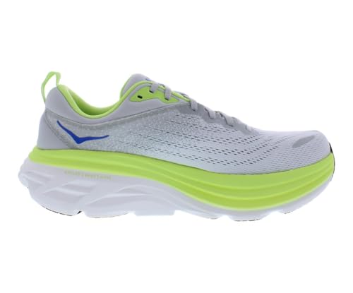HOKA Bondi 8 Mens Shoes Size 10, Color: Stardust/Lettuce
