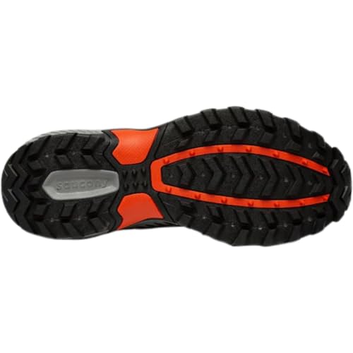 Saucony Men's Excursion Tr15 Sneaker, Alloy/Scarlet, 11 Wide