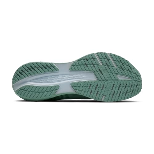 Brooks Men’s Launch 12 Neutral Running Shoe - Gray Mist/Green - 10.5 Medium