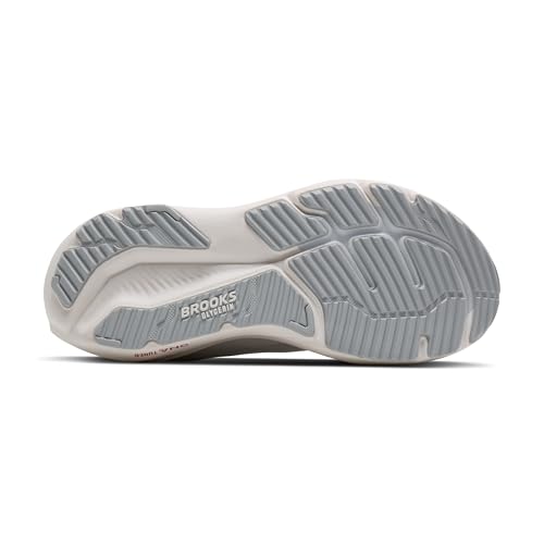 Brooks Women’s Glycerin 23 Neutral Running Shoe - White/Harbor Mist/Metallic - 9 Wide