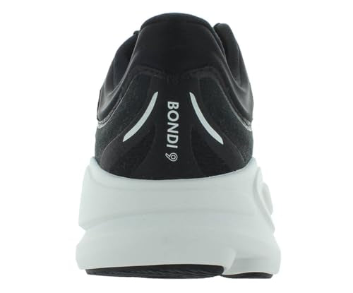 HOKA Bondi 9 Mens Shoes Size 10.5, Color: Midnight Black/Cloud White-Black - alternate view 4