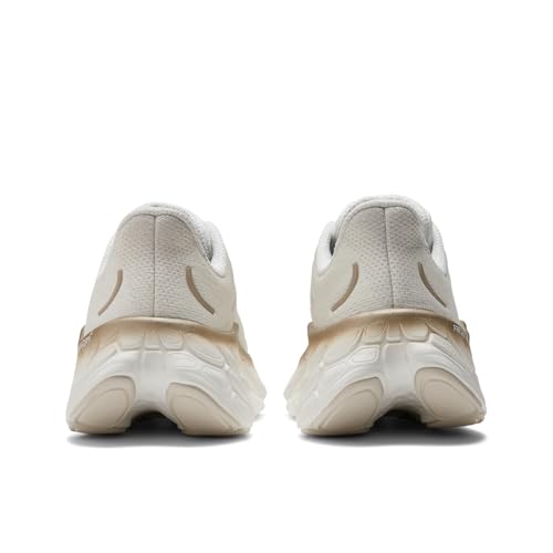 New Balance Women's Fresh Foam X More V4 Running Shoe, White/Gold Metallic/Moonbeam, 10.5 M