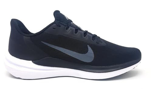 Nike Air Winflo 9, Men's Sneaker, Black White Dk Smoke Grey, 9 US