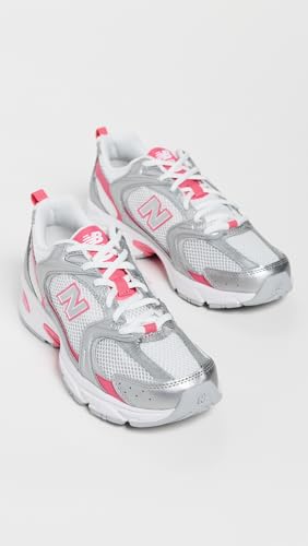 New Balance Unisex 530 Silver Metallic/Dragon Berry (Men 5 Medium Women 6.5 Medium)