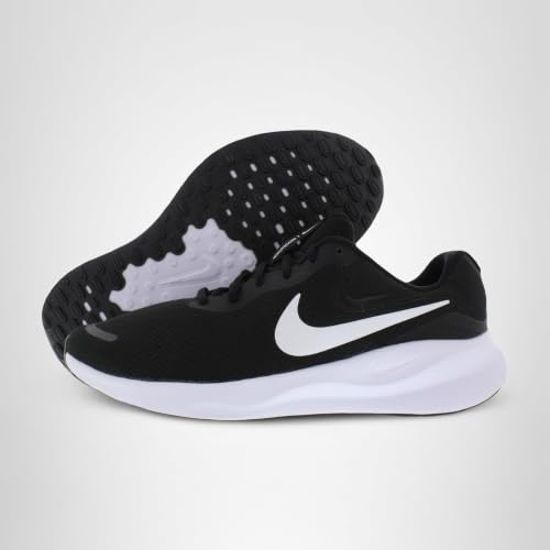 Nike Revolution 7 Wide Unisex Shoes Size 10.5, Color: Black/White/Black