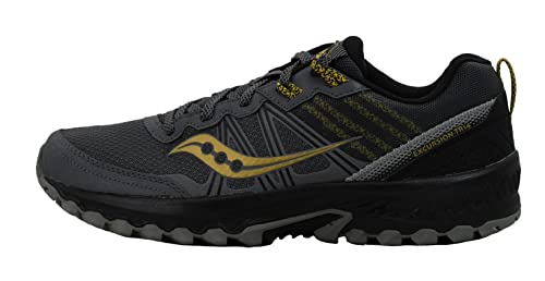 Saucony Men's Excursion Tr14 Dark Grey/Black Trail Running Shoe 10.5 M US