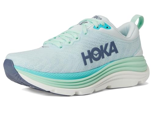 Hoka Women's Gaviota 5 Snow Melt/Cielo Blue 6.5 Medium - alternate view 7