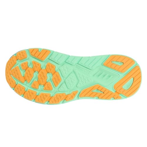 HOKA ONE ONE Mens Arahi 6 Textile Ocean Mist Lime Glow Trainers 8 US