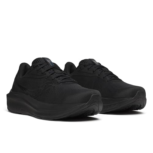 Saucony Men's Echelon 10 Sneaker, Black/Black/Black, 8