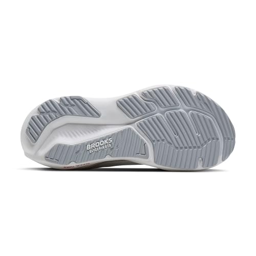 Brooks Women’s Glycerin GTS 23 Supportive Running Shoe - White/Harbor Mist/Metallic - 8 Medium
