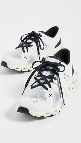 On Women's Cloud X 3 Sneakers, White/Black, 9 Medium US