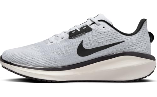 Nike Vomero 17 Men's Road Running Shoes (FB1309-104, White/Pure Platinum/Vintage Green/Black) Size 8
