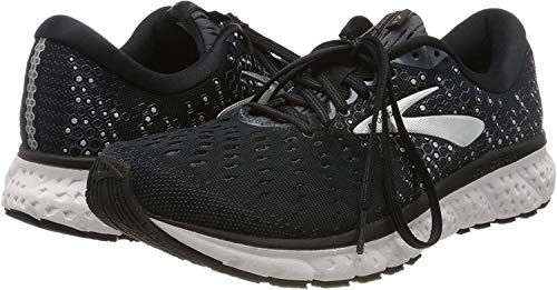 Brooks Mens Glycerin 17 Running Shoes, Black/Ebony/Silver, Black Ebony Silver, 9