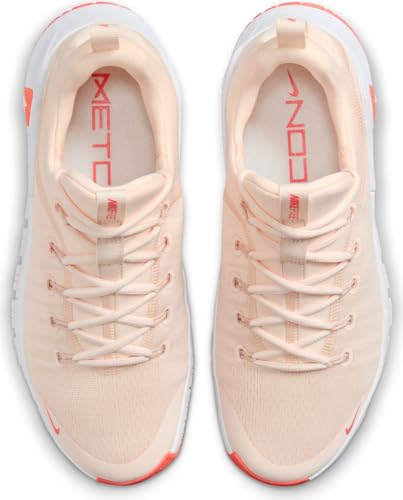 Nike Free Metcon 6 Women's Workout Shoes (FJ7126-801, Guava Ice/Light Wild Mango/White) Size 10